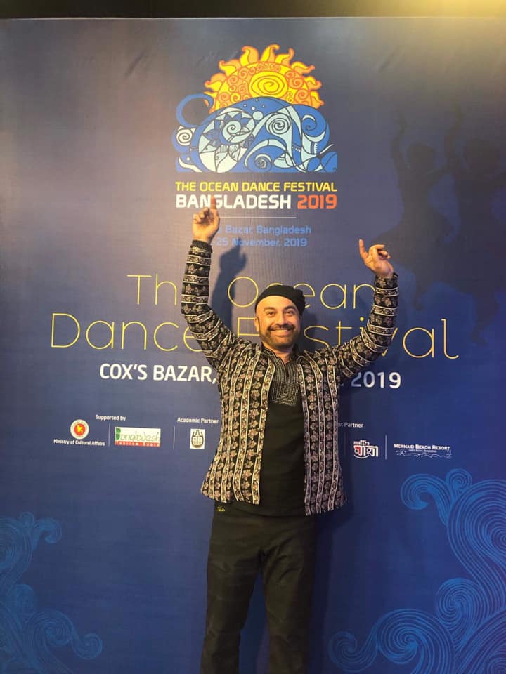 Dance artist Sashar Zarif at the Ocean Dance Festival in November 2019.